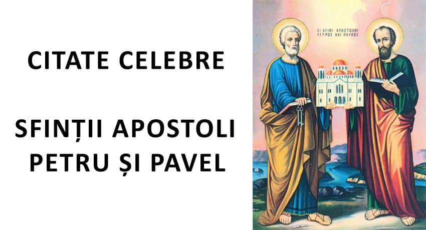 Sfintii Apostoli Petru si Pavel Citate celebre